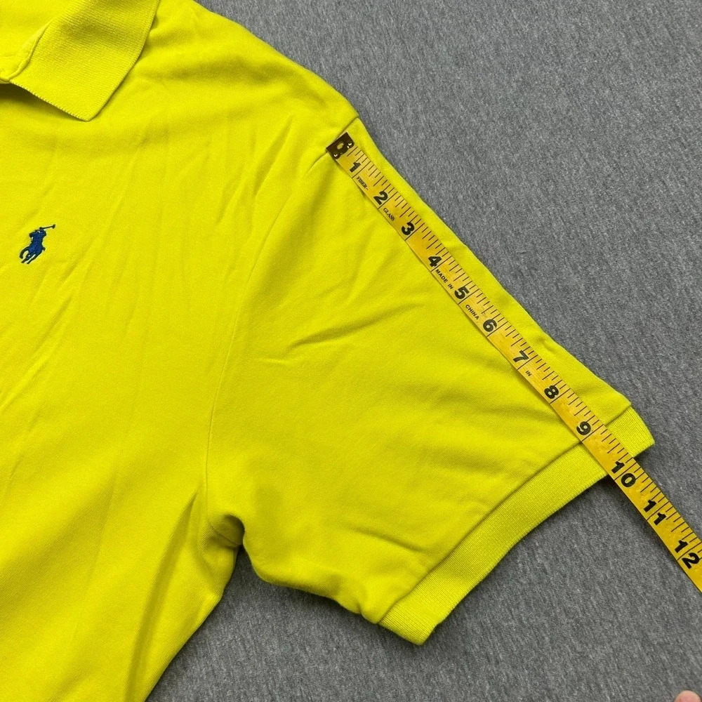 Polo Ralph Lauren Short Sleeve Golf Polo Mens XXL Yellow Cotton *RIPS*